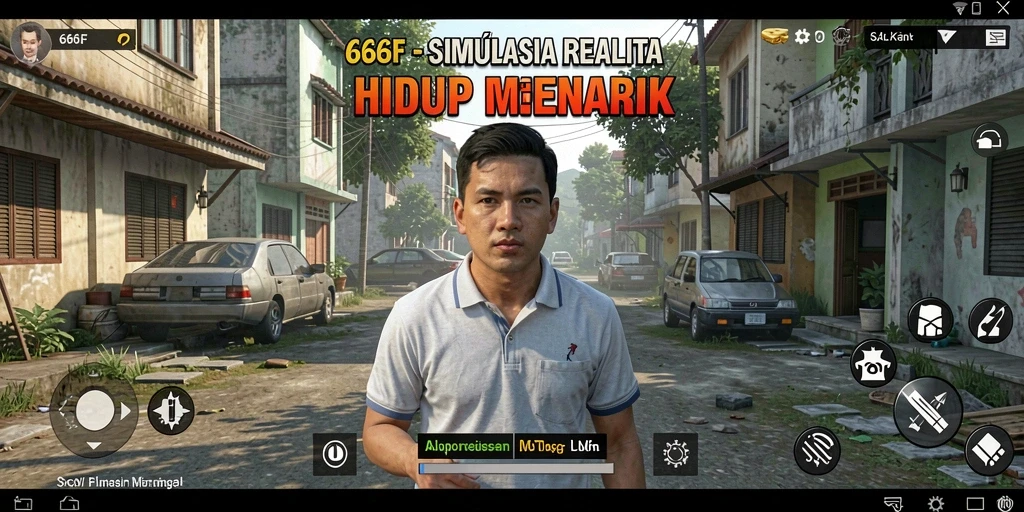 Gameplay 666F menampilkan simulasi kehidupan yang realistis dan menarik.