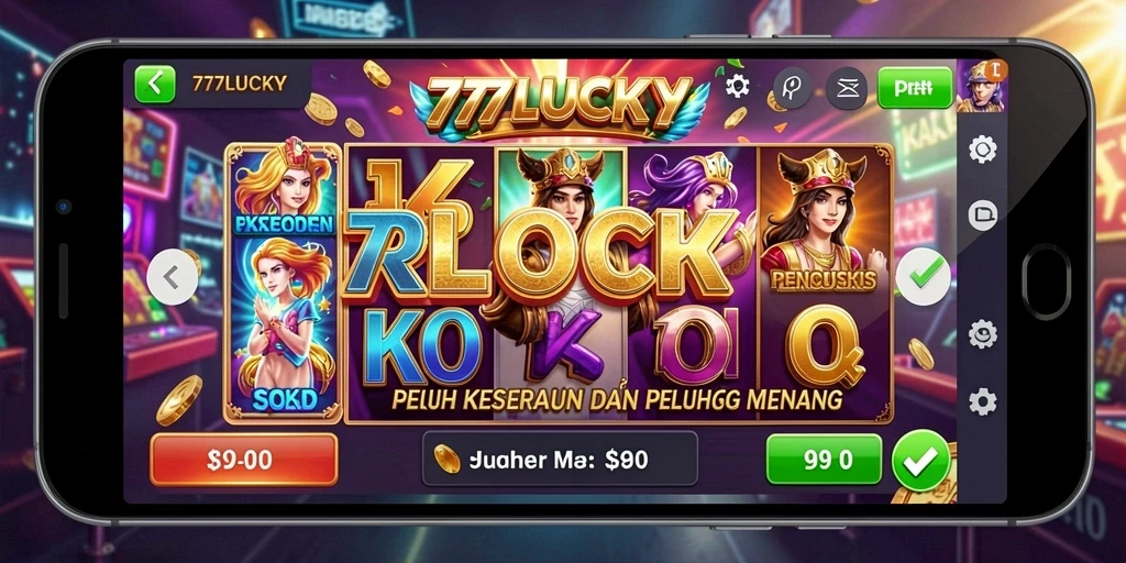 Tampilan gameplay menarik dari 777LUCKY yang penuh warna.
