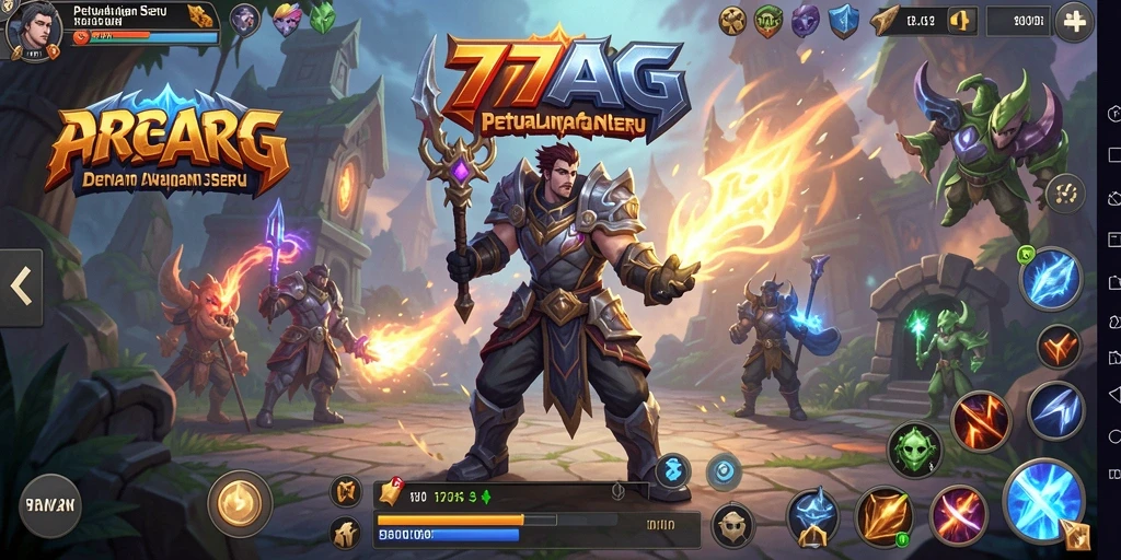 Inilah tampilan aksi seru dalam <strong>77AG</strong> saat bertarung melawan monster jahat.
