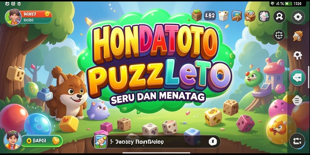 Tampilan menarik gameplay HONDATOTO yang penuh tantangan Puzzle.