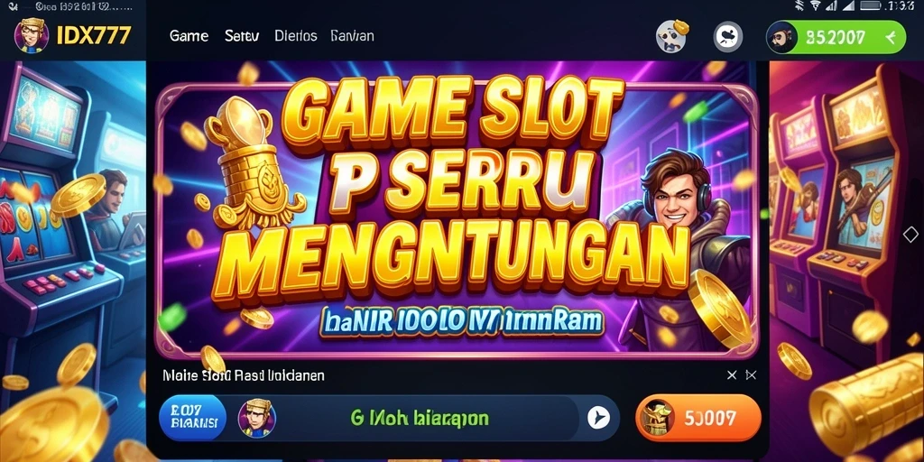 Tampilan menarik dan gameplay seru dalam permainan Slot IDX777.