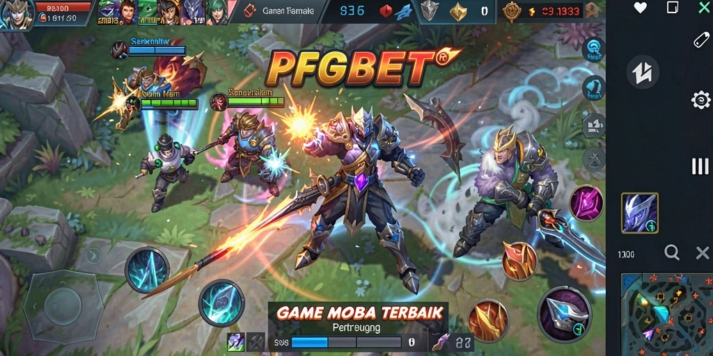 Tampilan menarik dari gameplay PGBET di medan pertempuran.