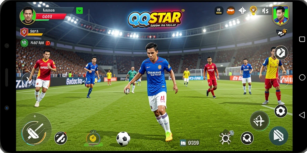 Tampilan gameplay <strong>QQSTAR</strong> yang realistis dan mendebarkan.