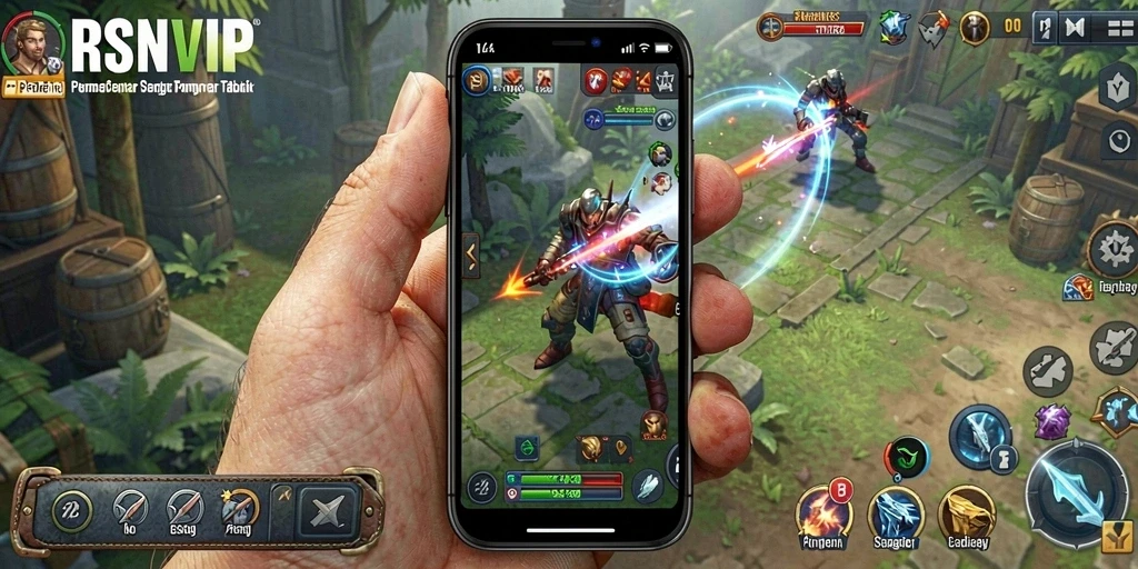 Gameplay RSNVIP yang penuh taktik dan strategi.