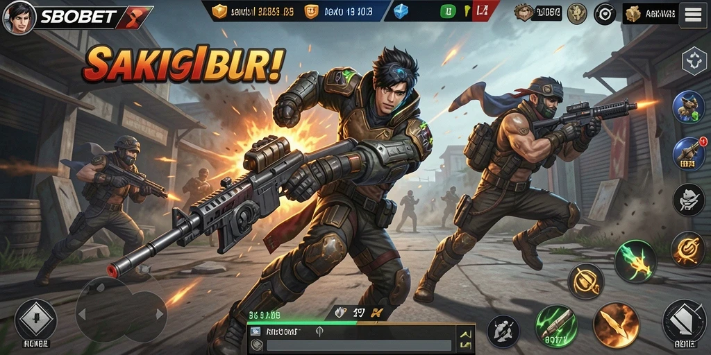 Tangkapan layar menunjukkan intensitas gameplay Action di SBOBET.